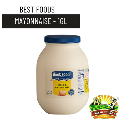 Best Foods Mayonnaise 1GL "PICKUP FROM FARMER JOE SUPERMARKET UPOLU ONLY"