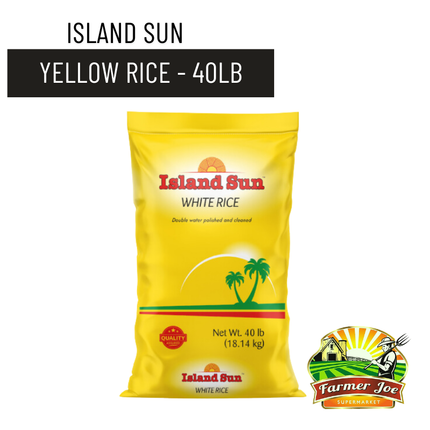 Island Sun Rice Yellow Label 40lbs "PICKUP FROM FARMER JOE SUPERMARKET UPOLU ONLY"