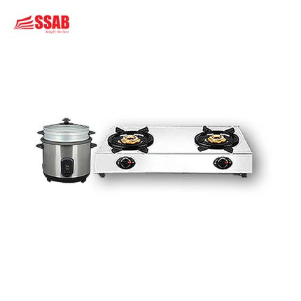 COOLEX GAS STOVE ALUMINUM2-BURNER  GEVI RICE COOKER