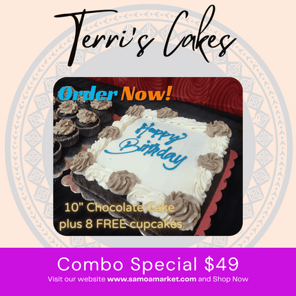 Combo Special $49 SAT (24HRS NOTICE REQUIRED, PICKUP UPOLU ONLY) - "PICK UP FROM TERI'S CAKE"