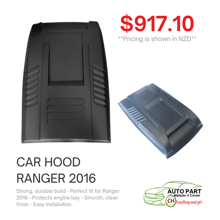 CAR HOOD RANGER 2016 "PICKUP FROM AUTO PARTS, MATAUTU"