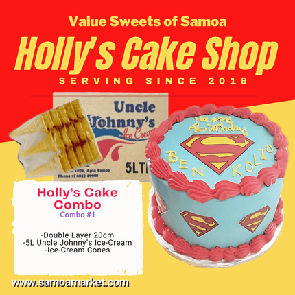 Holly's Cake Combo 1 "PICK UP AT VAITELE MARKET SHOP #R8, UPOLU"