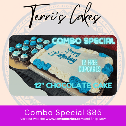 Combo Special $85 SAT (24HRS NOTICE REQUIRED, PICKUP UPOLU ONLY) - "PICK UP FROM TERI'S CAKE"