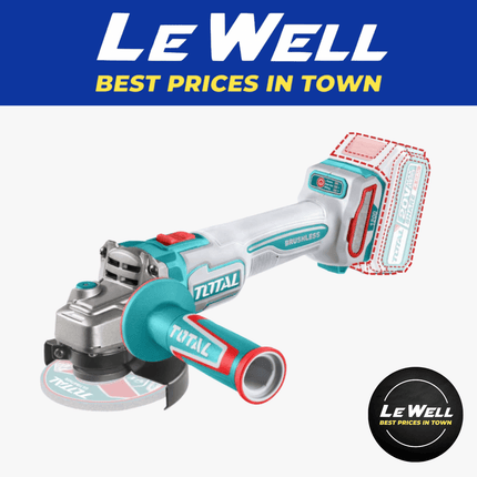 TOTAL Cordless Angle Grinder (PICK UP FROM LE WELL COMPANY SAVALALO ONLY)