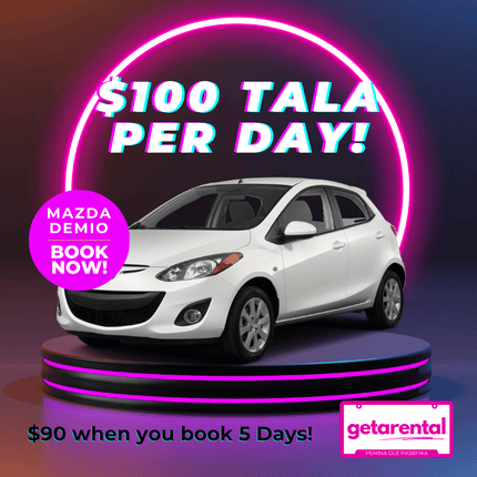Mazda Demio 5 Seater Compact Car - Rental Car Price Per Day [3 DAY MINIMUM] Please contact us first