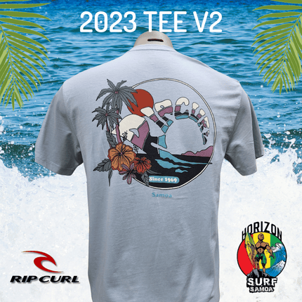 2023 Rip Curl Samoa Destination Tee - V2 Grey - Samoamarket.com
