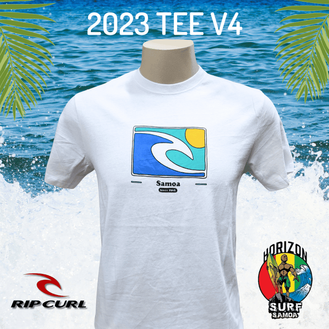 2023 Rip Curl Samoa Destination Tee - V4 White [Front design only] - Samoamarket.com