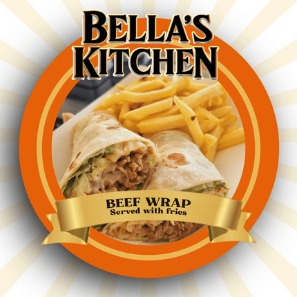 Beef Wrap "PICKUP FROM BELLAS KITCHEN, TAUESE, APIA"