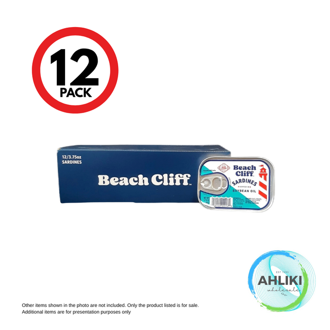 Beach Cliff Oil Sardines 106g 12PACK [SORRY, SOLD OUT] "PICKUP FROM AH LIKI WHOLESALE"
