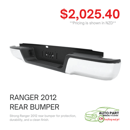 RANGER 2012 REAR BUMPER "PICKUP FROM AUTO PARTS, MATAUTU"