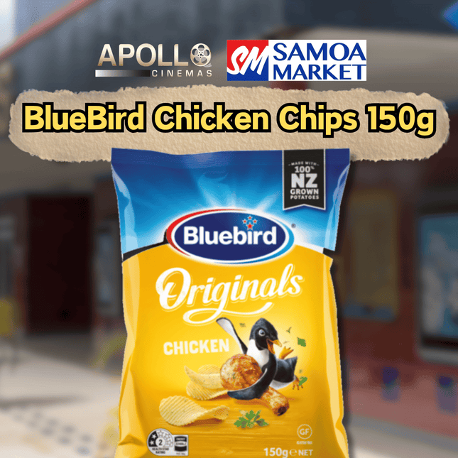 BlueBird Chicken Chips 150g - "SNACK FROM APOLLO CINEMAS"