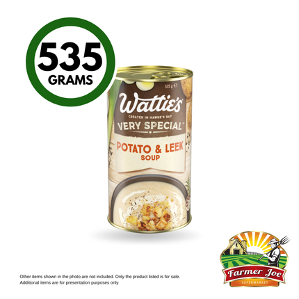 Watties Potato & Leek 535g ''PICKUP FROM FARMER JOE SUPERMARKET VAITELE ONLY"