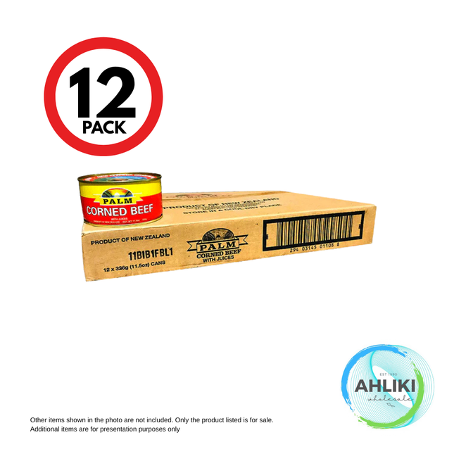 Palm Corned Beef 326g/11.5oz x 12PACK [NOT AVAILABLE SALELOLOGA BRANCH] "PICKUP FROM AH LIKI WHOLESALE ONLY"
