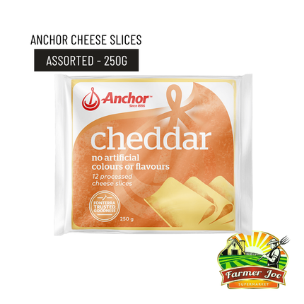 Anchor Cheese Slices 250G [NOT AVAIL AT FUGALEI BRANCH] "PICKUP FROM FARMER JOE SUPERMARKET UPOLU ONLY"