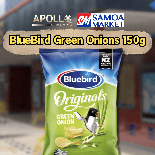BlueBird Green Onions 150g - "SNACK FROM APOLLO CINEMAS"