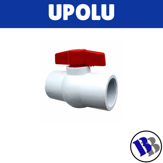 Ball Valve PVC Pressure Female White 15mm [1/2] ERA - "PICK UP AT BLUEBIRD LUMBER  HARDWARE UPOLU ONLY"