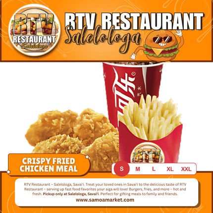 Crispy Fried Chicken SML Meal "PICKUP FROM RTV SALELOLOGA"
