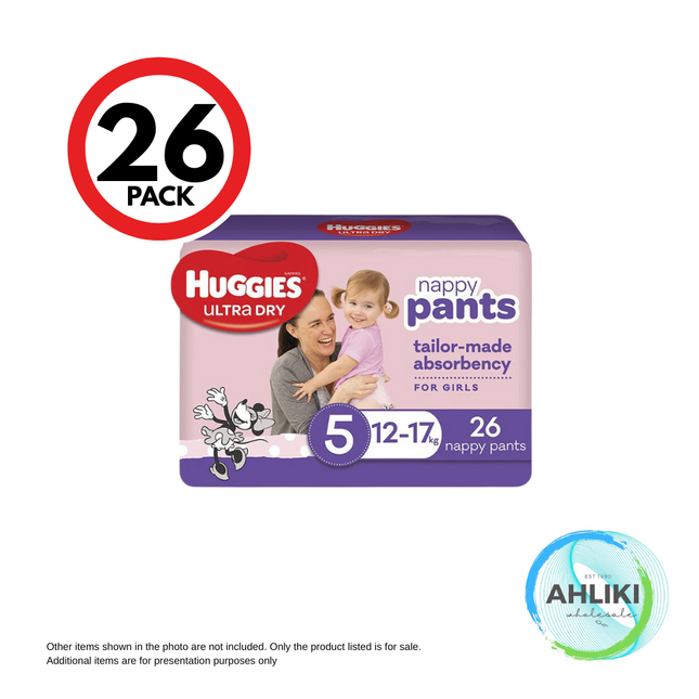 Huggies Diaper Pants Walker Girls 26 x 4 [SORRY, SOLD OUT] "PICKUP FROM AH LIKI WHOLESALE"