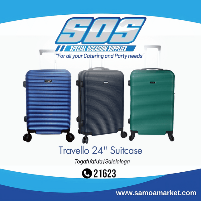 Travello 24" Suitcase "Pick Up From S.O.S LTD, Togafuafua"