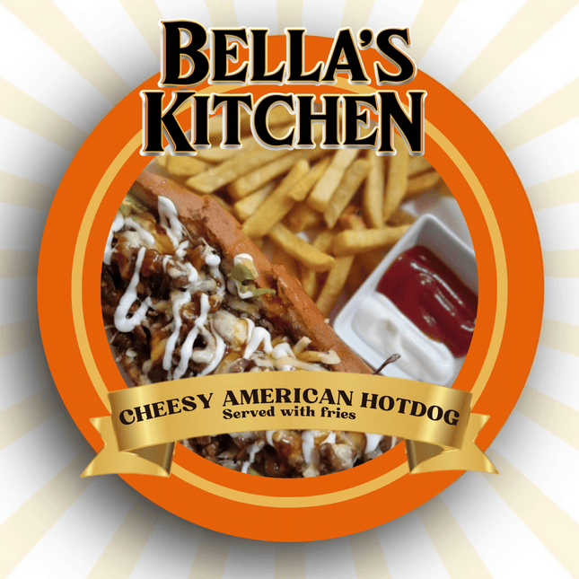 Cheesy American Hotdog "PICKUP FROM BELLAS KITCHEN, TAUESE, APIA"