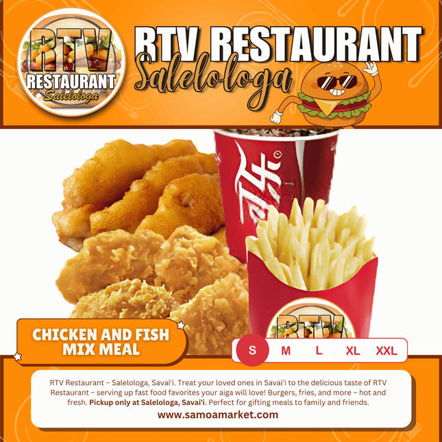 Chicken & Fish Mix SML Meal "PICKUP FROM RTV SALELOLOGA"