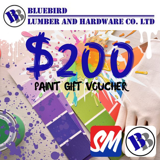 Bluebird Lumber & Hardware WS$200 Tala Gift Voucher for Paint "PICKUP FROM BLUEBIRD LUMBER & HARDWARE SAVAII ONLY"