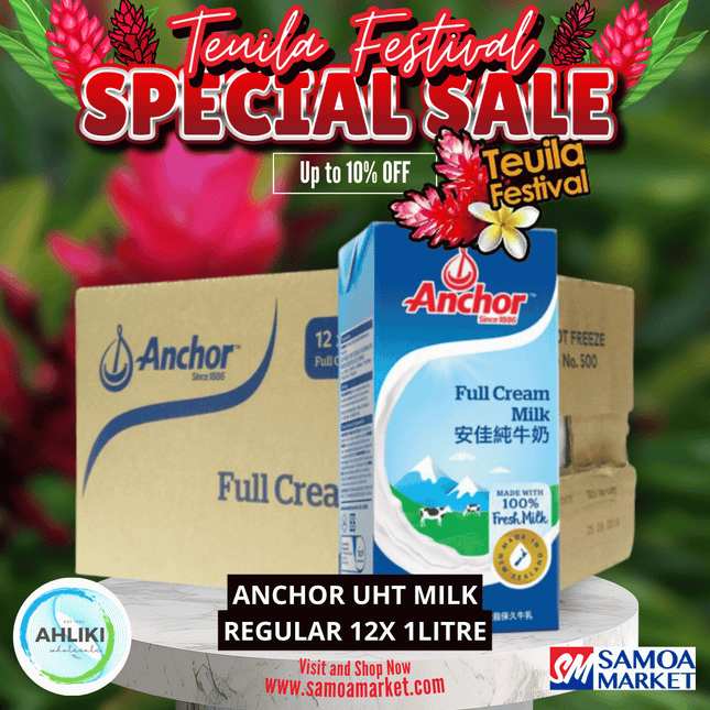 Anchor UHT Regular Milk 12x1ltr "PICKUP FROM AH LIKI WHOLESALE"