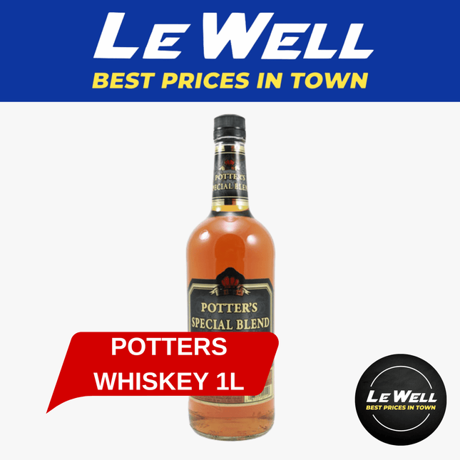 Potters Whiskey Blend 1L (PICK UP FROM LE WELL COMPANY SAVALALO ONLY)