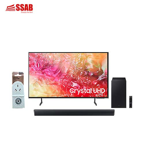 SAMSUNG 98 TV / SURGE PROTECTOR / SAMSUNG SOUNDBAR
