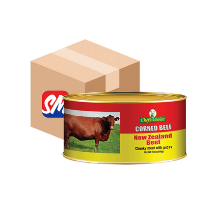 Chefs Choice Corned Beef 12 Apa Pisupo x340g (12oz) "PICKUP FROM AH LIKI WHOLESALE"