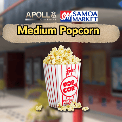 Medium Popcorn - "SNACK FROM APOLLO CINEMAS"