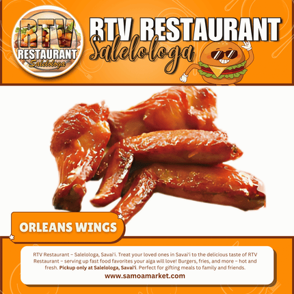 Orleans Wings "PICKUP FROM RTV SALELOLOGA"