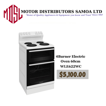 4Burner Electric Oven 60cm WLE622WC "PICKUP FROM MOTOR DISTRIBUTORS SAVALALO"