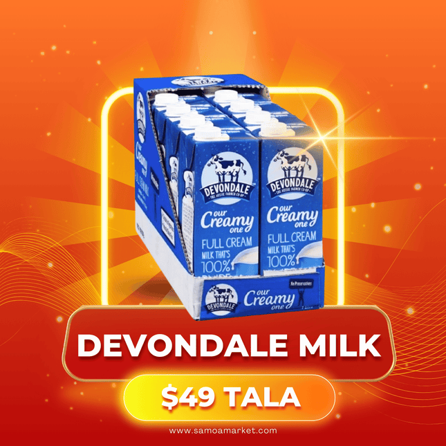 Devondale Full Cream UHT Milk 10x1L "PICKUP FROM AH LIKI WHOLESALE"