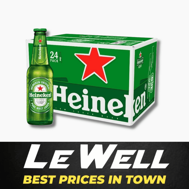 HEINEKEN BOTTLE X 24 BOTTLES (PICK UP FROM LE WELL COMPANY SAVALALO ONLY)