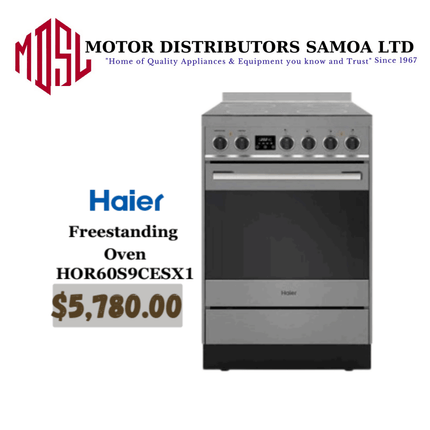 Haier Freestanding Oven HOR60S9CESX1 "PICKUP FROM MOTOR DISTRIBUTORS SAVALALO"