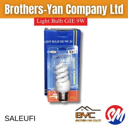 Light Bulb GIE 9W - "PICKUP AT BROTHERS YAN UPOLU"