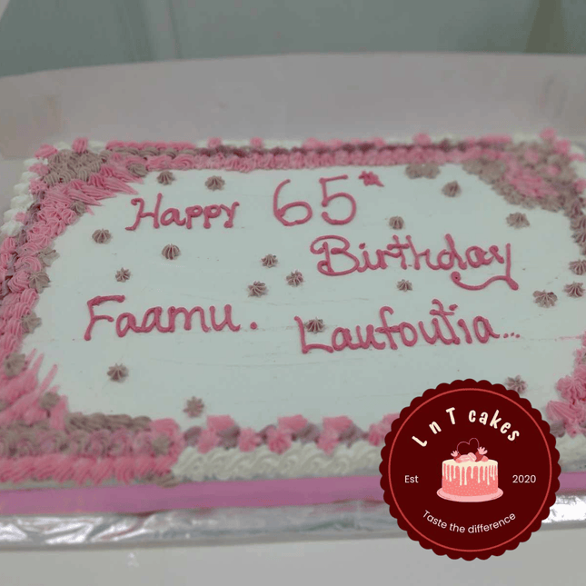 Half Sheet Banana Cake "PICKUP FROM LNT CAKES - 24 hrs Notice before Pickup"