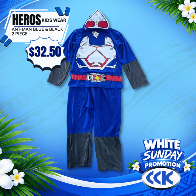 Hero's Kids Wear (Ant-ma Blue & Black) "PICKUP AT CCK CLOTHING STORE SALEUFI, VAITELE or SALELOLOGA"