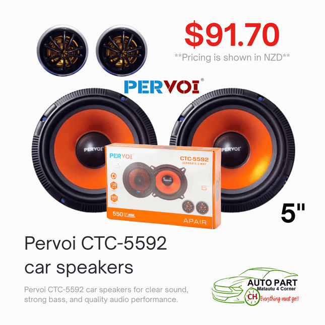 Pervoi CTC-5592 Car Speakers "PICKUP FROM AUTO PARTS, MATAUTU"