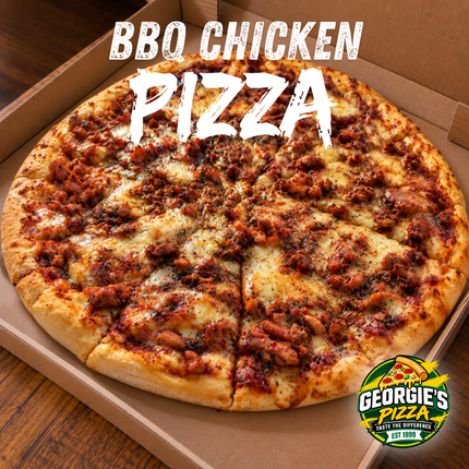BBQ Chicken Pizza “PICKUP FROM GEORGIES PIZZA TAUFUSI, UPOLU”