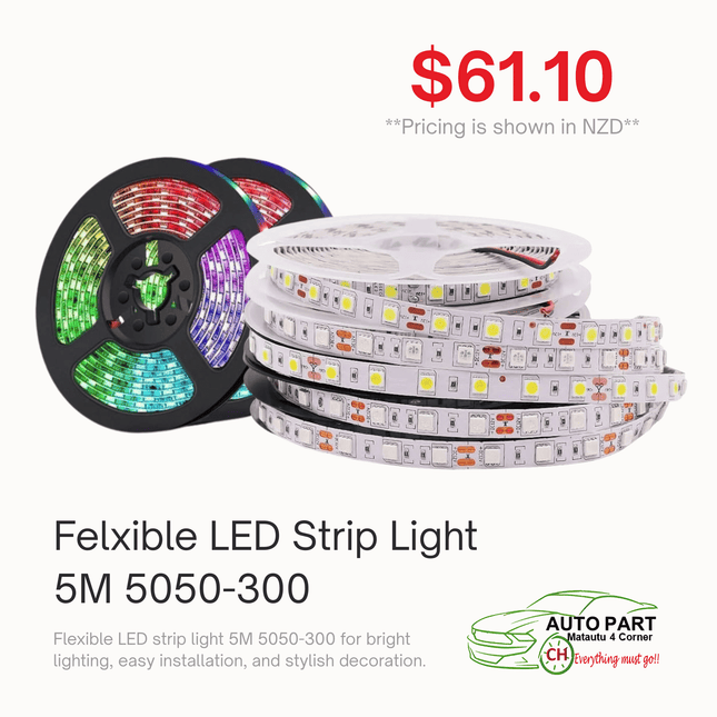 Felxible LED Strip Light 5M 5050-300 "PICKUP FROM AUTO PARTS, MATAUTU"