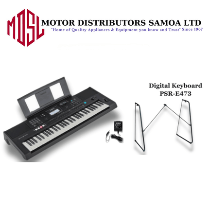 Yamaha Music Digital Keyboard PSR-E473 (with L-2C Stand & PA150 Adapter) "PICKUP FROM MOTOR DISTRIBUTORS Fugalei Street, Savalalo at Mcdonalds Building"