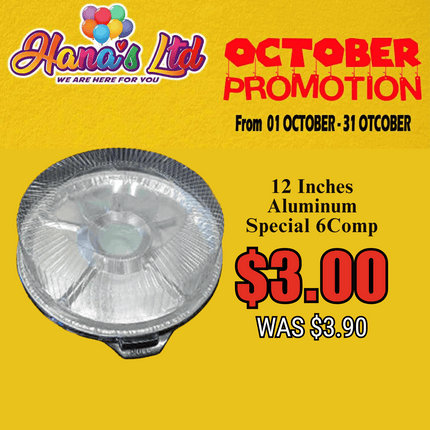 Aluminium Special 6 Comp 12 Inches Each "PICK UP AT HANA'S LIMITED TAUFUSI"