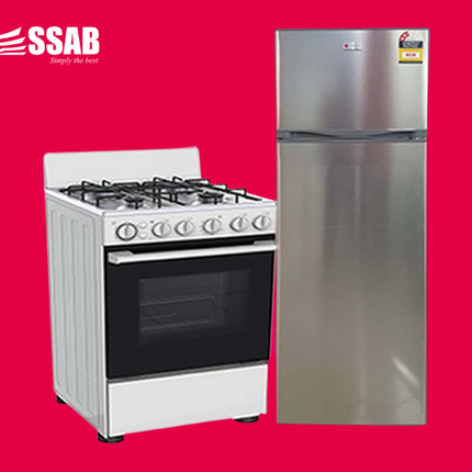 COOLEX ELECTRIC 4 BURNER OVEN/COOLEX FRIDGE 268L   "PICK UP AT SSAB MEGASTORE TOGAFUAFUA ONLY" - 1