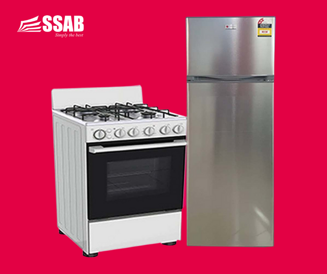 COOLEX ELECTRIC 4 BURNER OVEN/COOLEX FRIDGE 268L   "PICK UP AT SSAB MEGASTORE TOGAFUAFUA ONLY" - 1