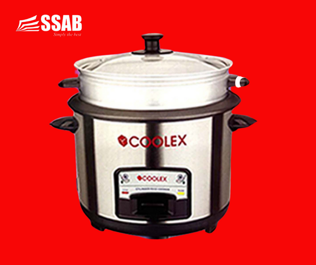 COOLEX RICE COOKER 2.2L/12CUPS WITH STEAMER "PICK UP AT SSAB MEGA STORE ONLY" - 1