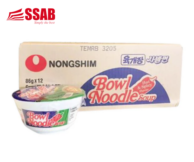 NongShim Bowl Noodle 86g x 12 "PICK UP AT SSAB BARGAINS SINAMOGA ONLY" - 1