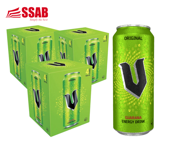 V Energy Drinks 12 x 500ml "PICK UP AT SSAB BARGAINS ONLY" - 1