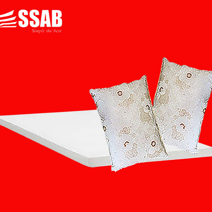 2X SWI PILLOW 3" DOUBLE FOAM UNCOVERED FOAM MATTRESS "PICK UP HERE AT SSAB MEGA STORE TOGAFUAFUA" - 1